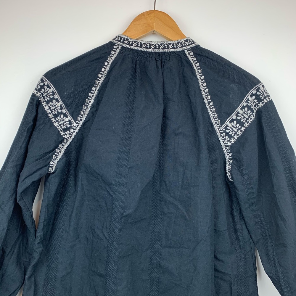 MADEWELL Camelia Embroidered Tassel Blouse S - Picture 6 of 7